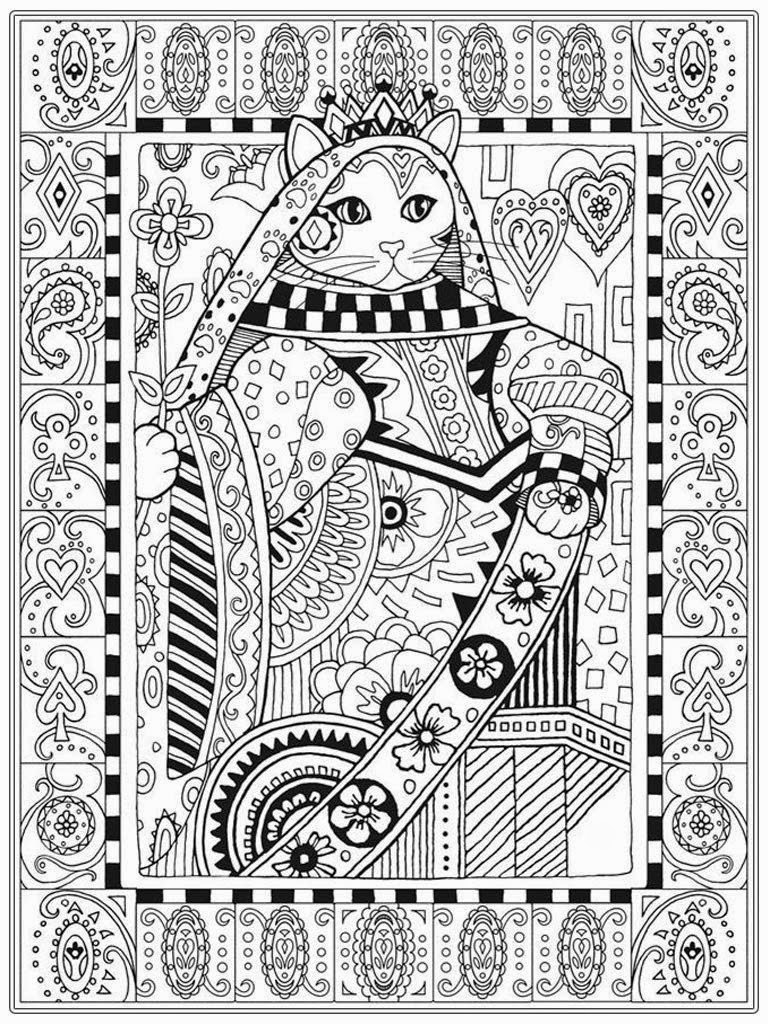 Adult Free Coloring Pages Cat Coloring Pictures Fors Pages