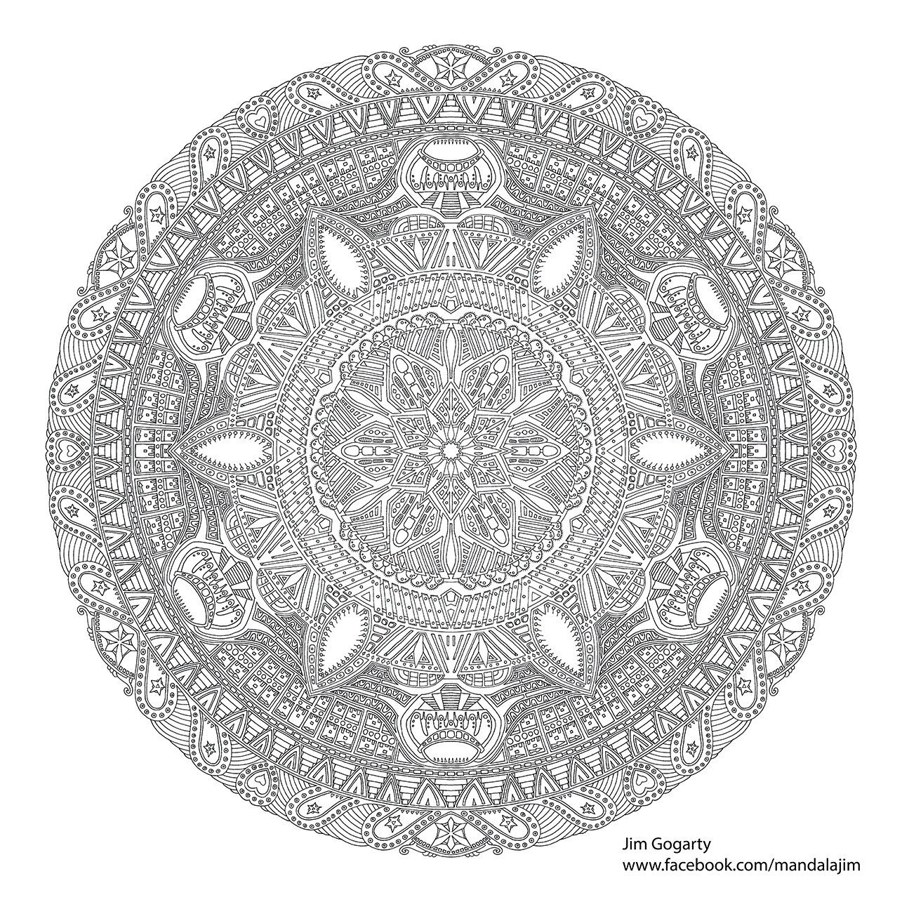 Advanced Mandala Coloring Pages Advanced Mandala Coloring