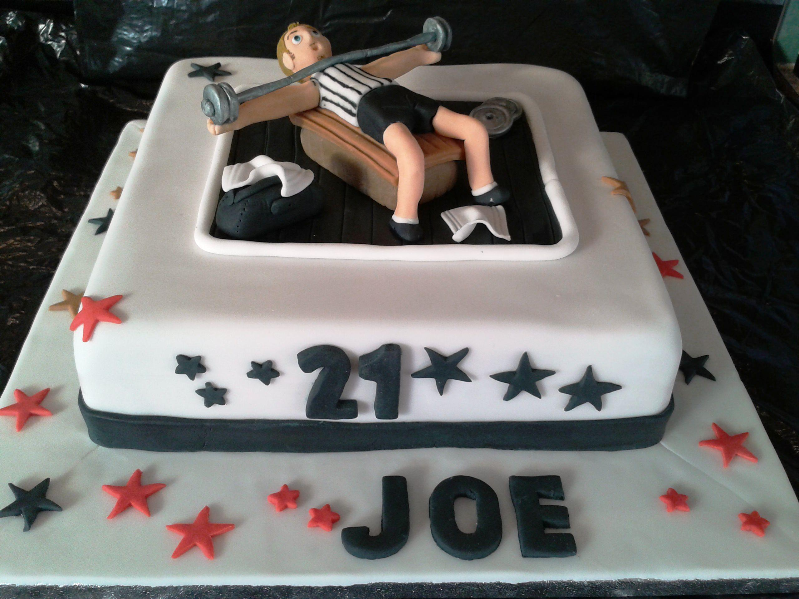 21 boy birthday cake