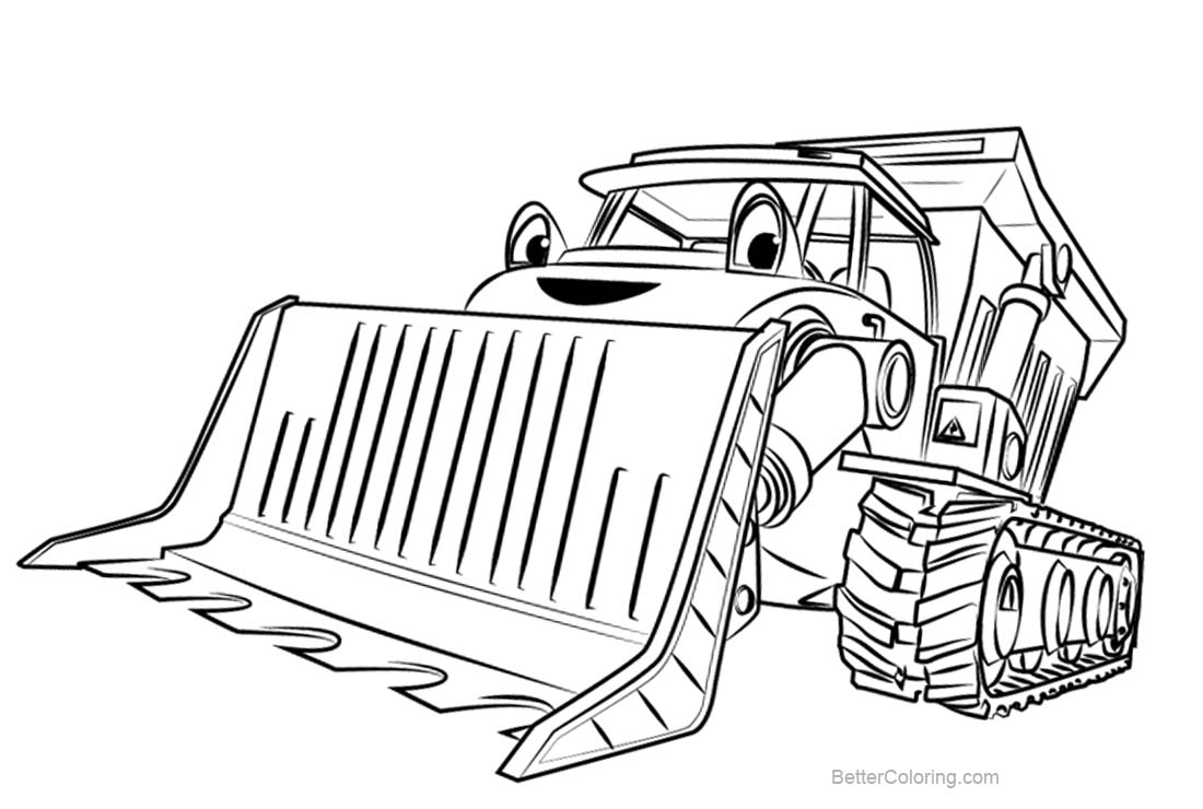 Bob The Builder Coloring Pages Muck From Bob The Builder Coloring Pages Free Printable Coloring Pages Birijus Com