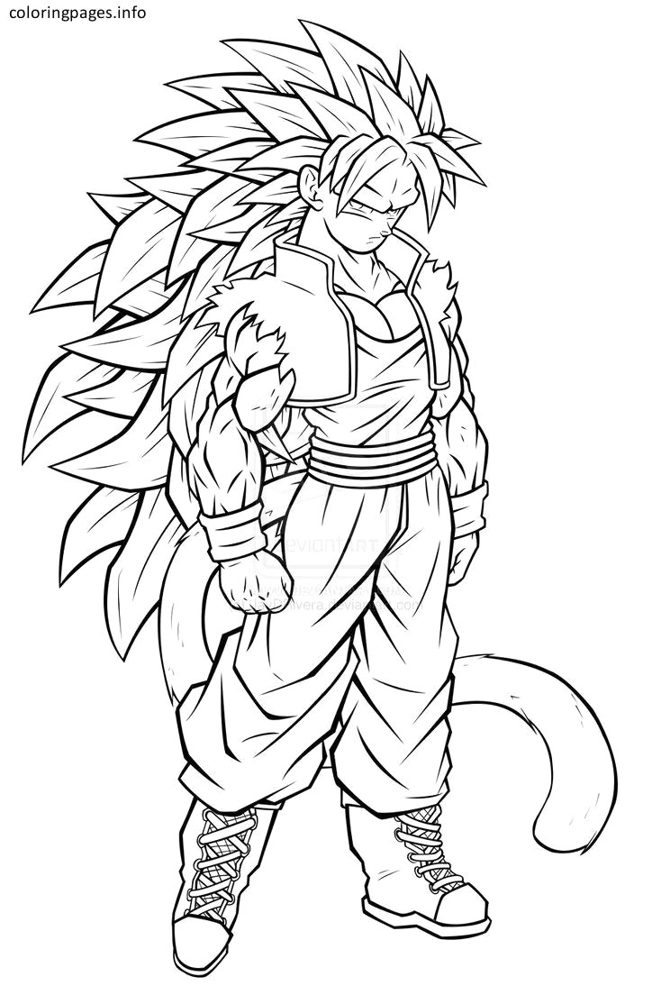 Goku Super Saiyan God Blue Coloring Pages - Coloring and Drawing