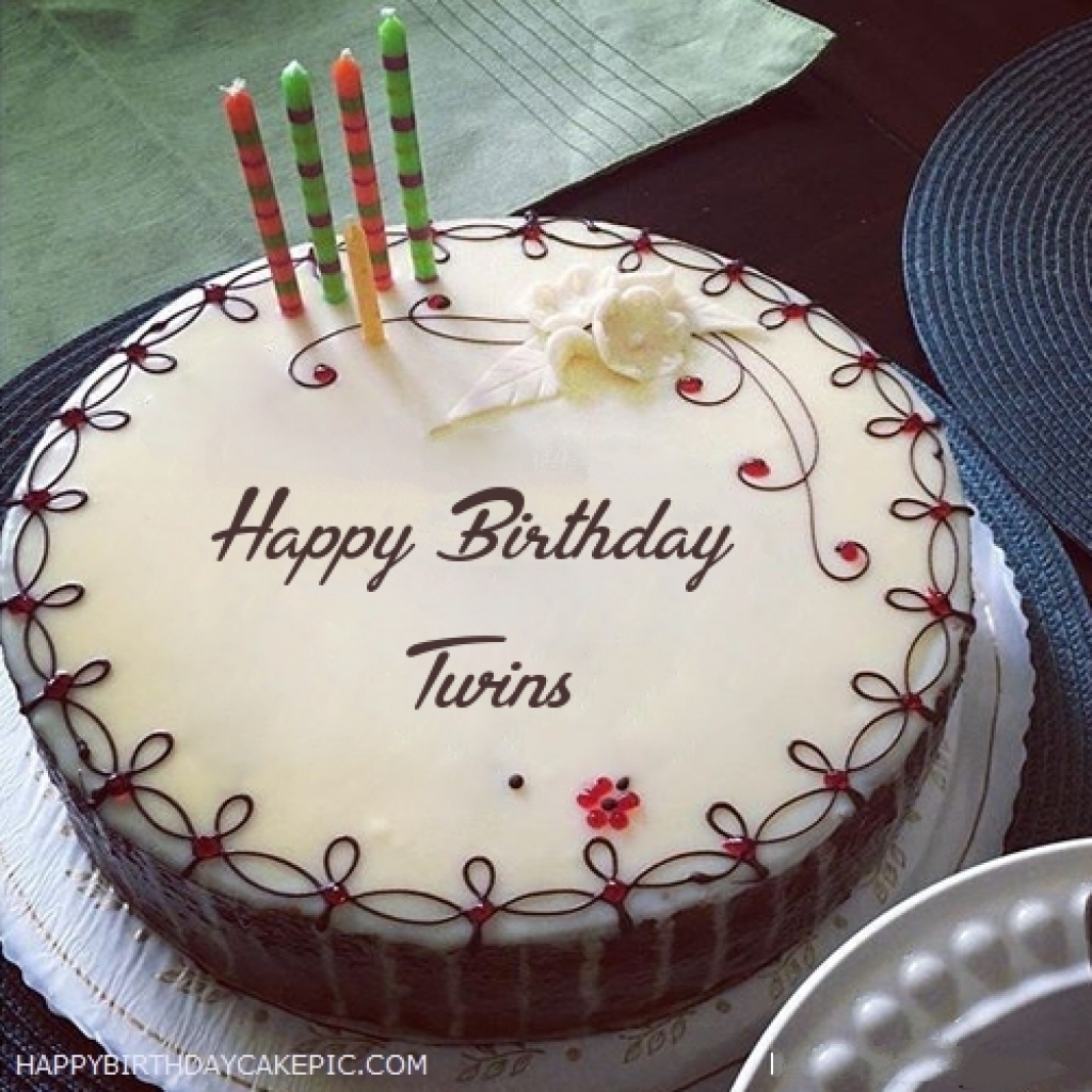 Happy Birthday Twins Cake Happy Birthday Twins Cake 7 Happy Birthday World Birijus Com