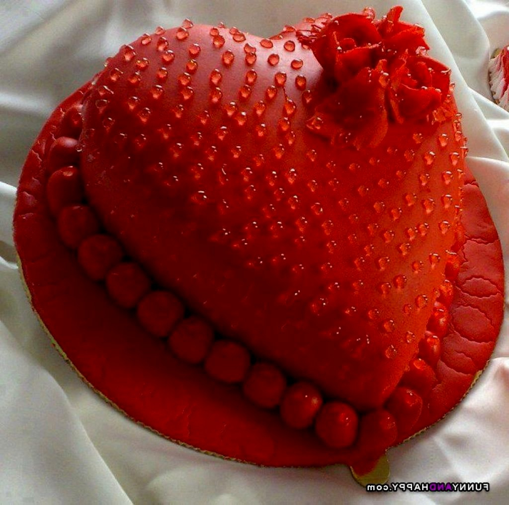 Heart Birthday Cake Heart Shaped Cake With Happy Birthday Adorable