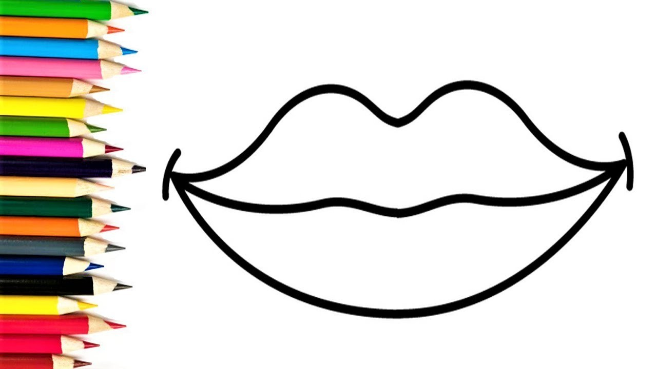 Lips Coloring Page Lips Coloring Pages 1 11 Lips Coloring Page