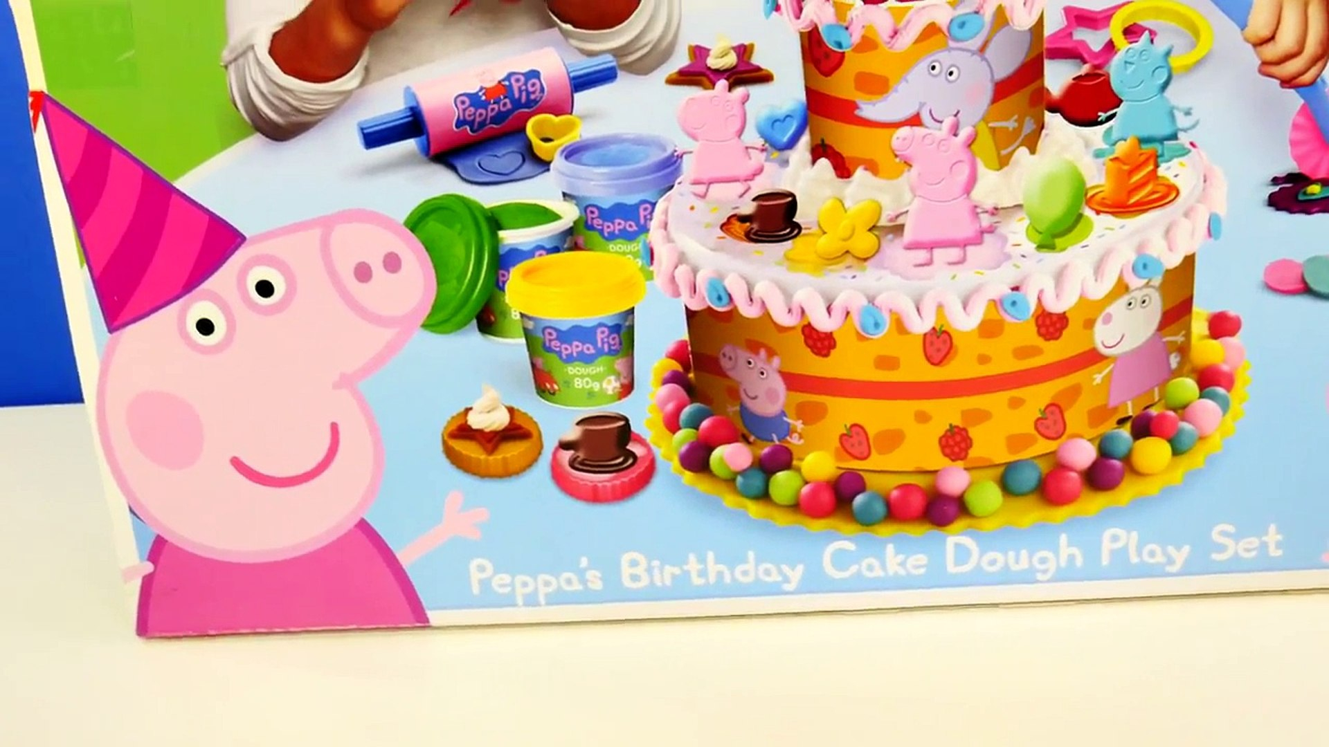 peppa pig birthday cake play doh set