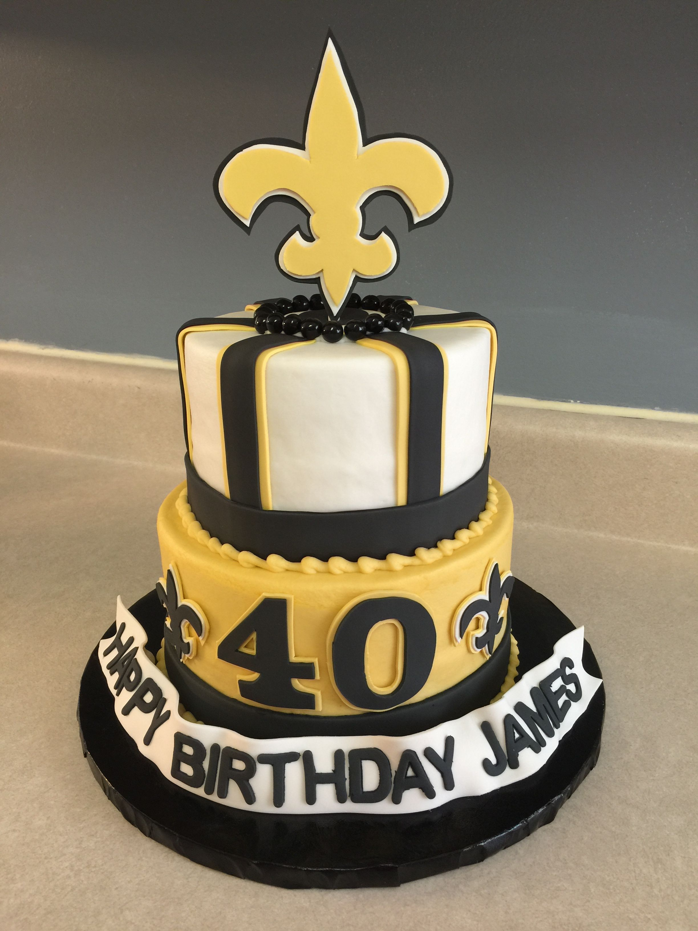 New Orleans Saints Birthday Cake Birthday Cake