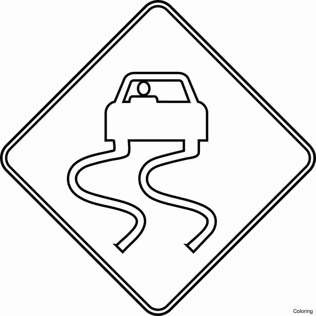 Stop Sign Coloring Page Traffic Signs Coloring Pages 8 M