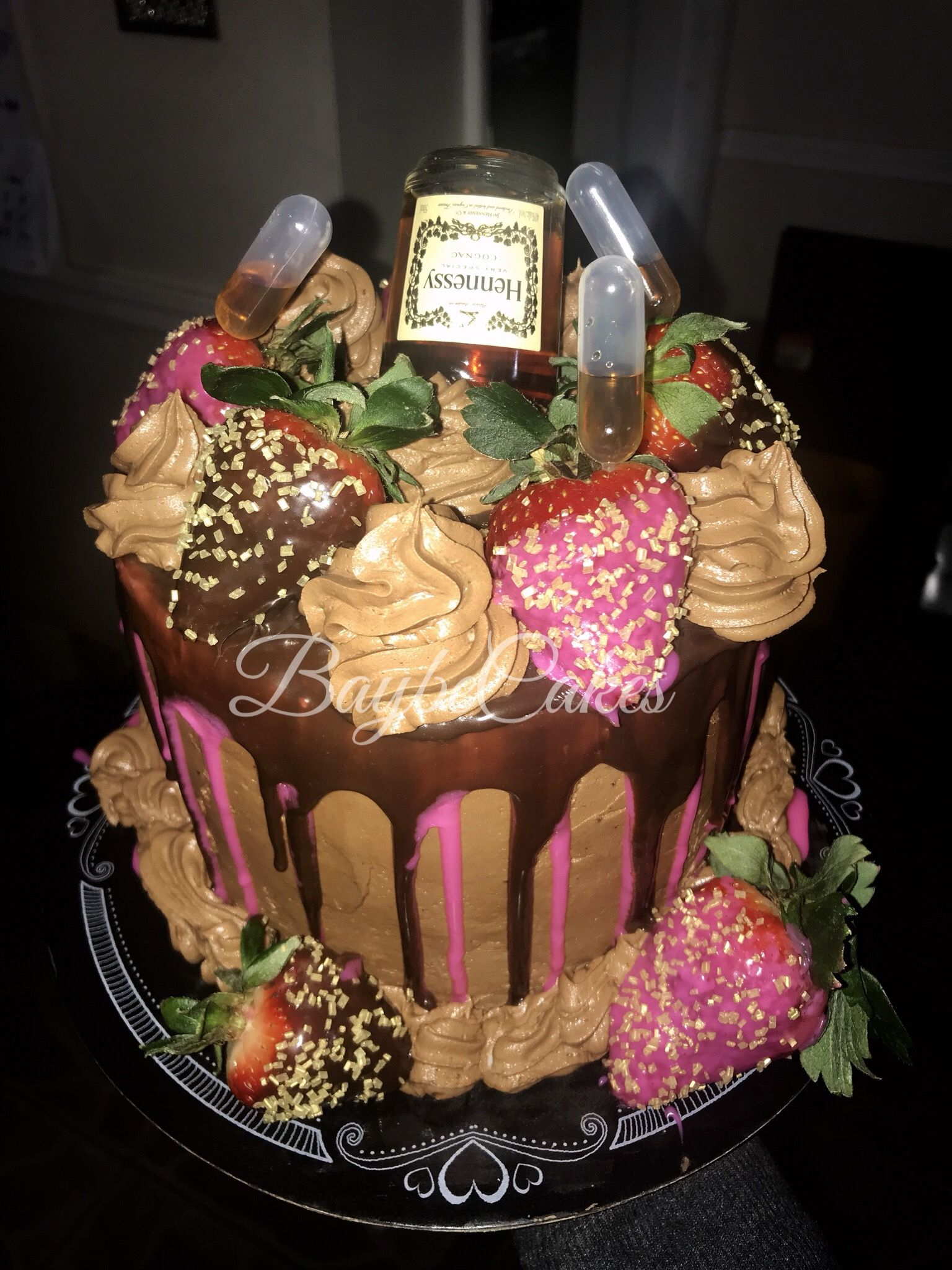 22Nd Birthday Cake Hennessy Infused Chocolate Birthday Cake For My Bff 22nd Birthday