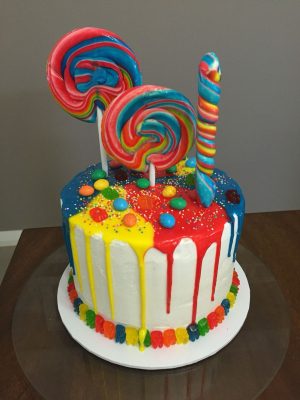 7 Year Old Birthday Cake Lolly Cake For My 7 Year Old Niece Happy ...