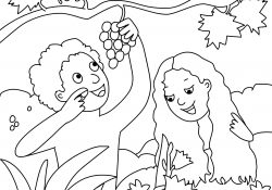Adam And Eve Coloring Pages Bible Key Point Coloring Page Adam And Eve Online Preschool And