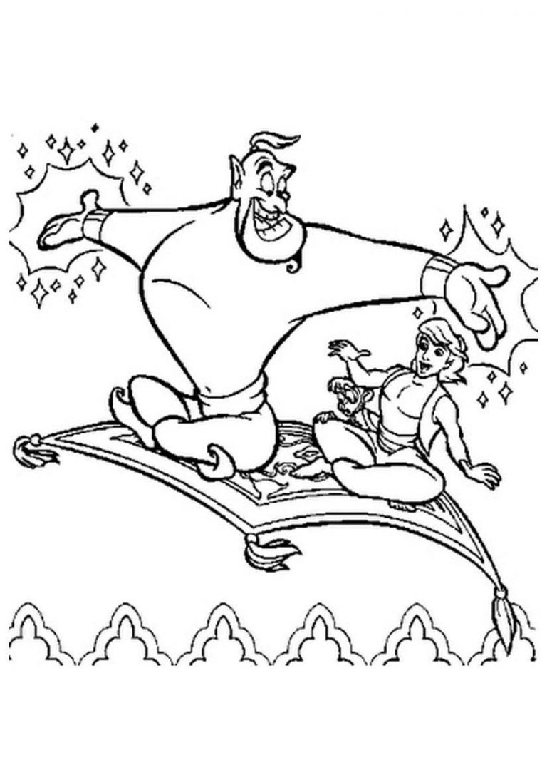 Aladdin Coloring Pages Printable Aladdin Coloring Pages For Kids Get