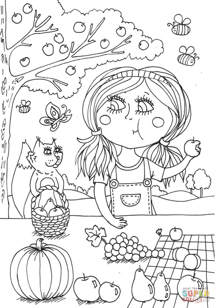 August Coloring Pages Peppy In August Coloring Page Free Printable ...