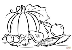 Autumn Coloring Pages Autumn Harvest Coloring Page Free Printable Coloring Pages