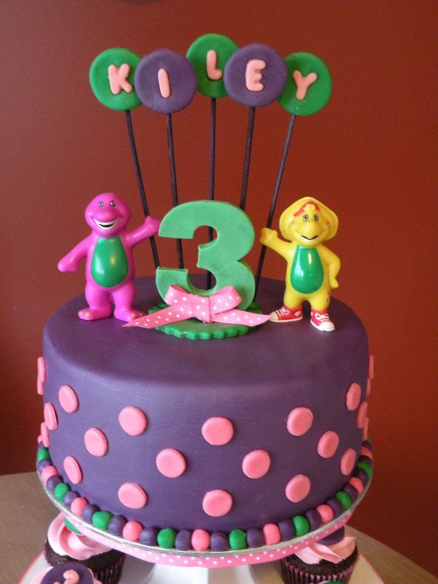 Barney Birthday Cake Barney Cakes Barney Birthday Cake Cupcakes 21546 ...