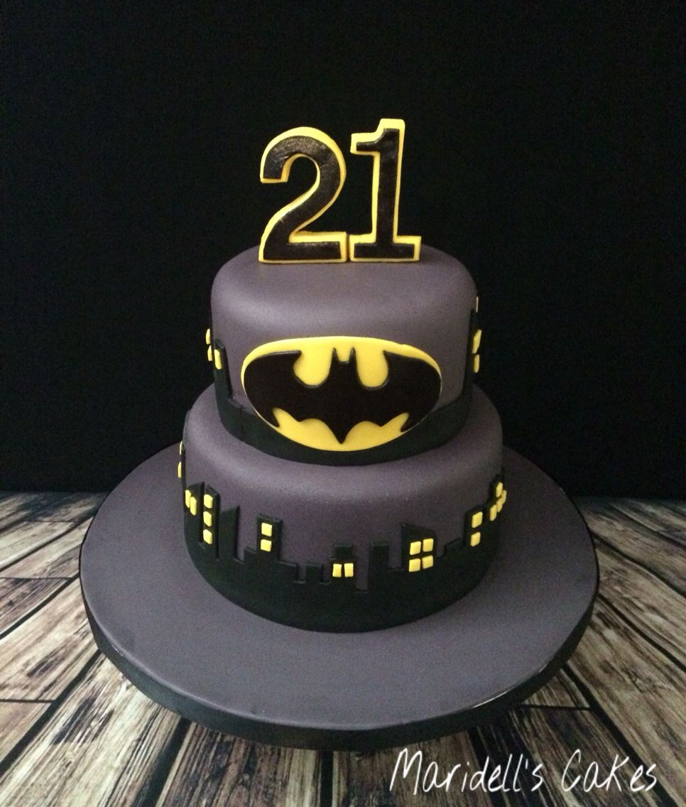 Batman Birthday Cakes Batman 21st Birthday Cake Maridells Cakes Pinterest Birthday