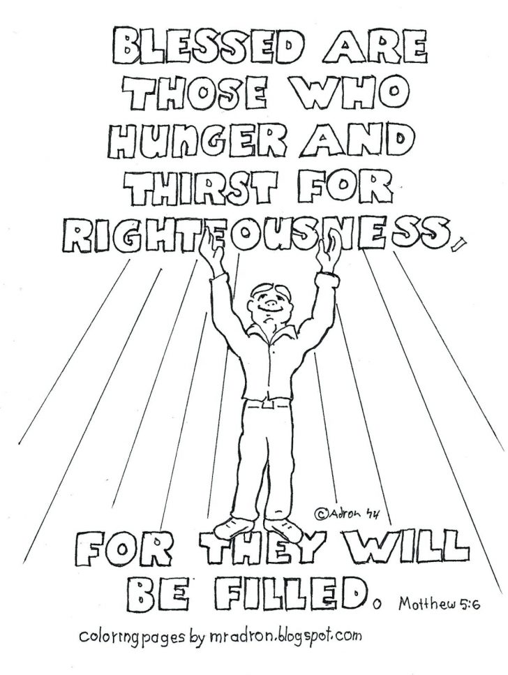 Beatitudes Coloring Pages Blessed Are The Peacemakers Coloring Page ...