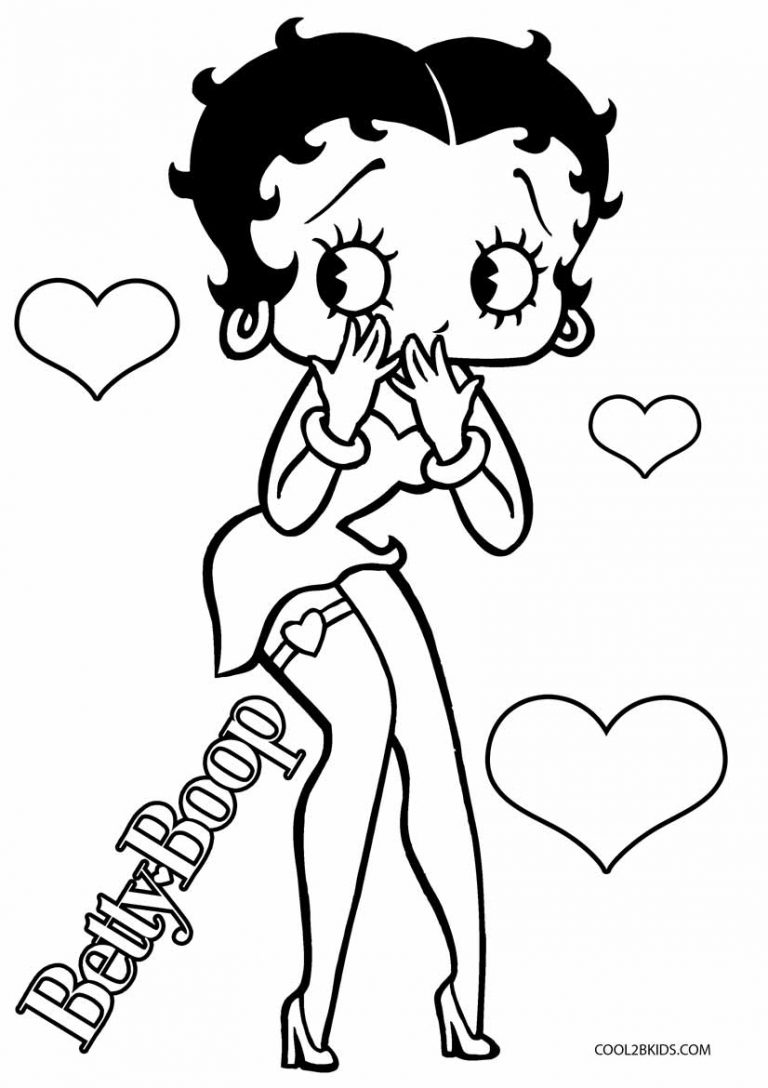 Betty Boop Coloring Pages Free Printable Betty Boop Coloring Pages For ...
