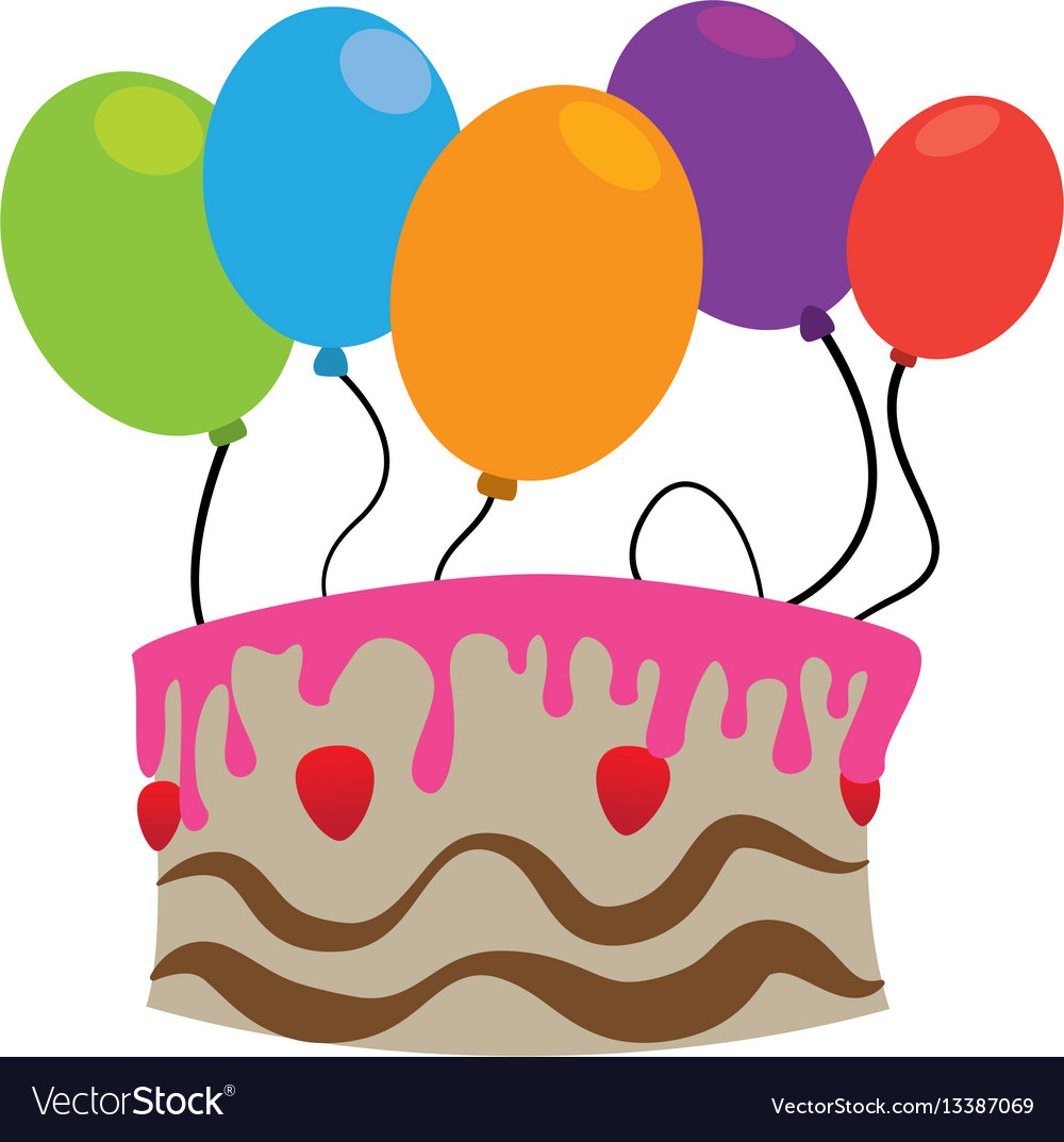 30+ Elegant Photo of Birthday Cake And Balloons