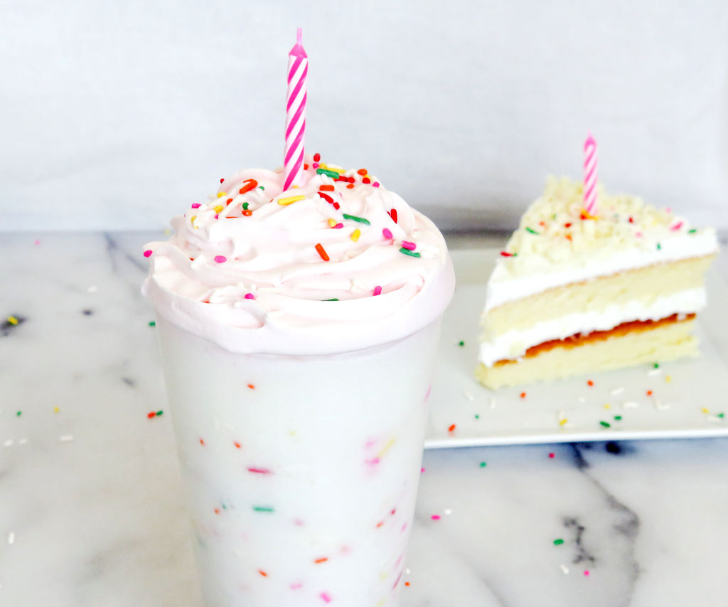 Birthday Cake Frappe Birthday Cake Frappuccino Recipe 3 Steps With Pictures
