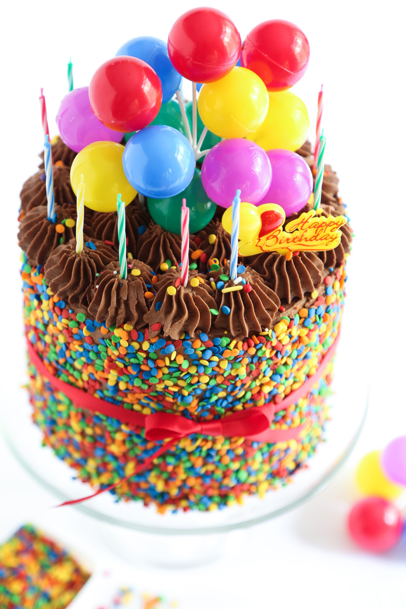 Birthday Cake With Picture The Birthday Cake Sprinkle Bakes