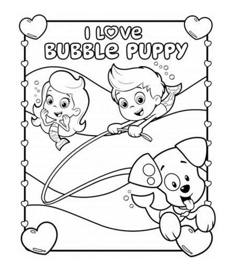 Bubble Coloring Pages Bubble Guppies Coloring Pages I Love Bubble ...
