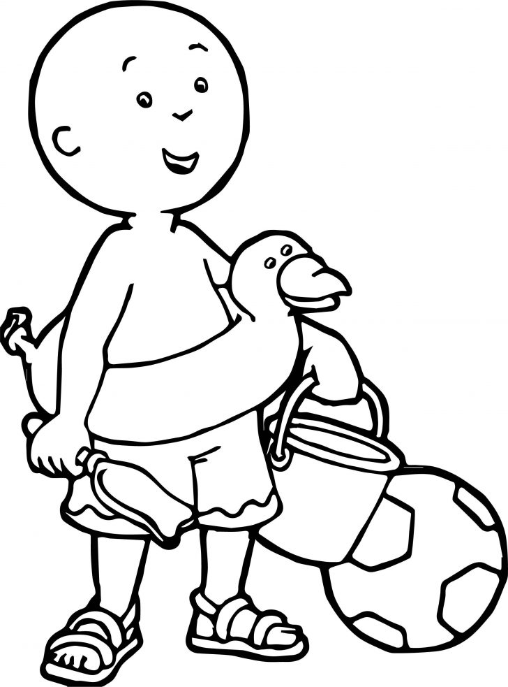 Caillou Coloring Pages Coloring Beach New Caillou Coloring Pages ...