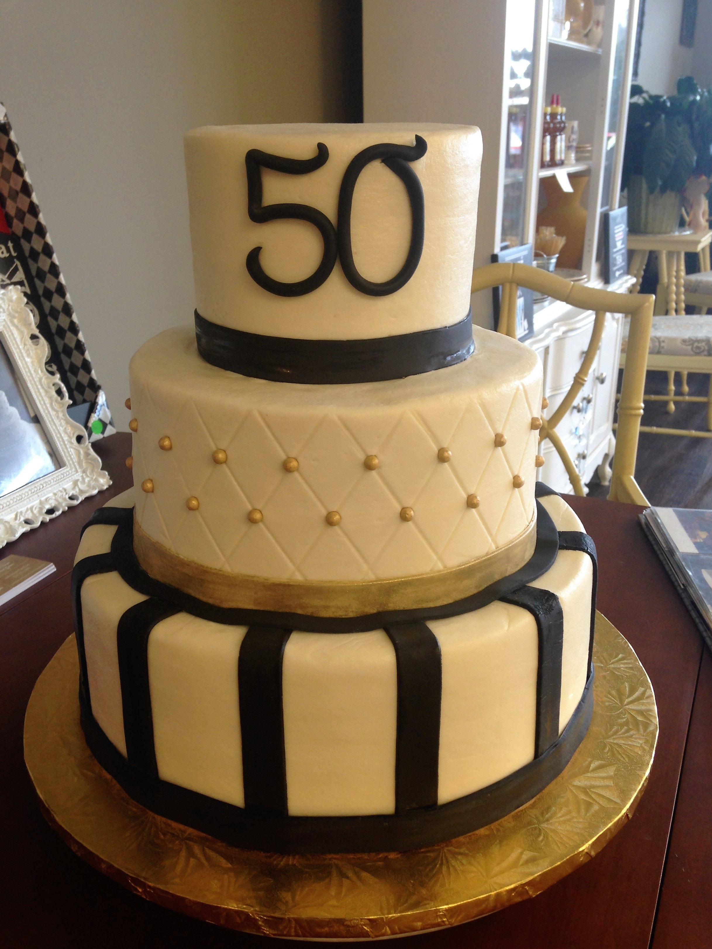 Cakes For Men's Birthday Gold And Black 50th Birthday Cake Mens Birthday Cake 30 Birthday