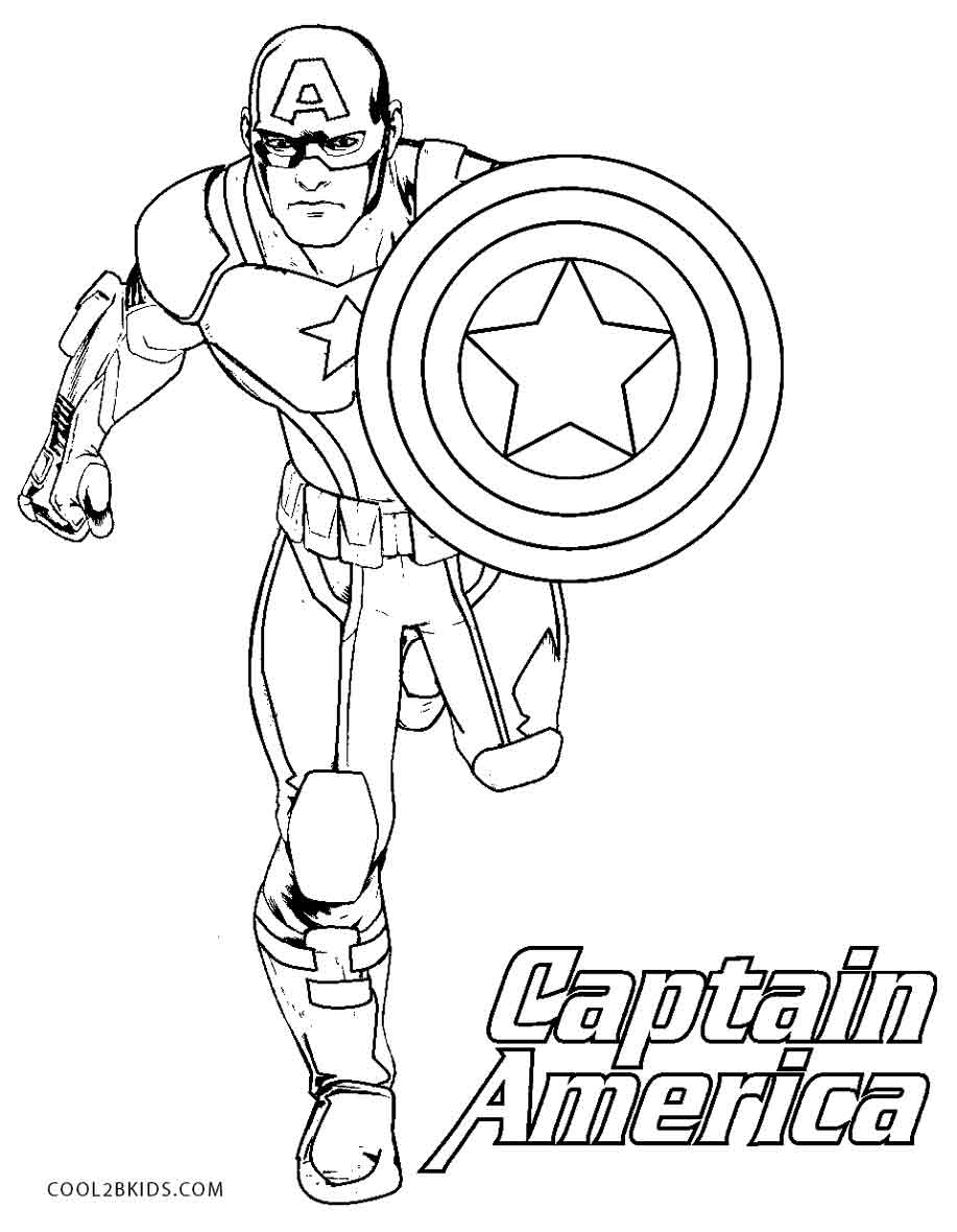 Captain America Coloring Page Free Printable Captain America Coloring ...