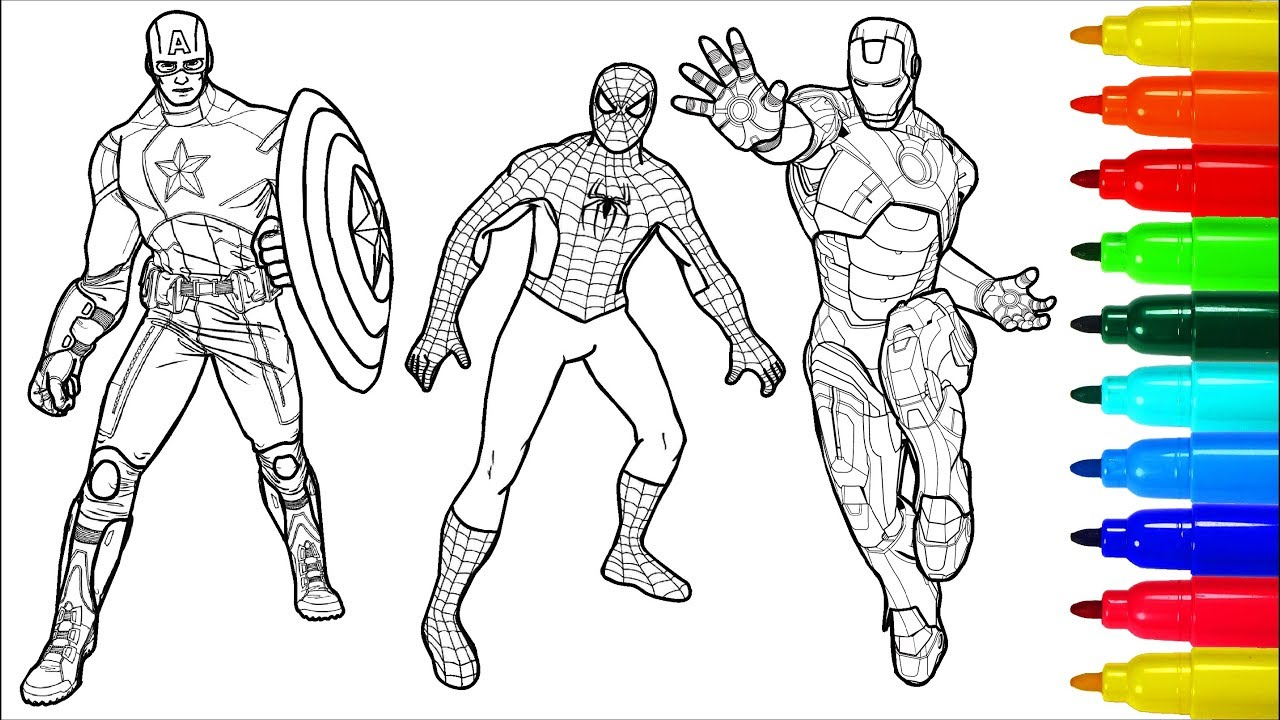 25+ Wonderful Photo of Captain America Coloring Page - birijus.com