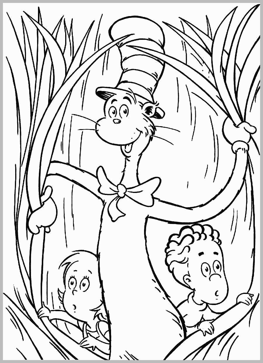 Cat In The Hat Coloring Page 45 Amazing Pics Of Cat In The Hat Coloring ...