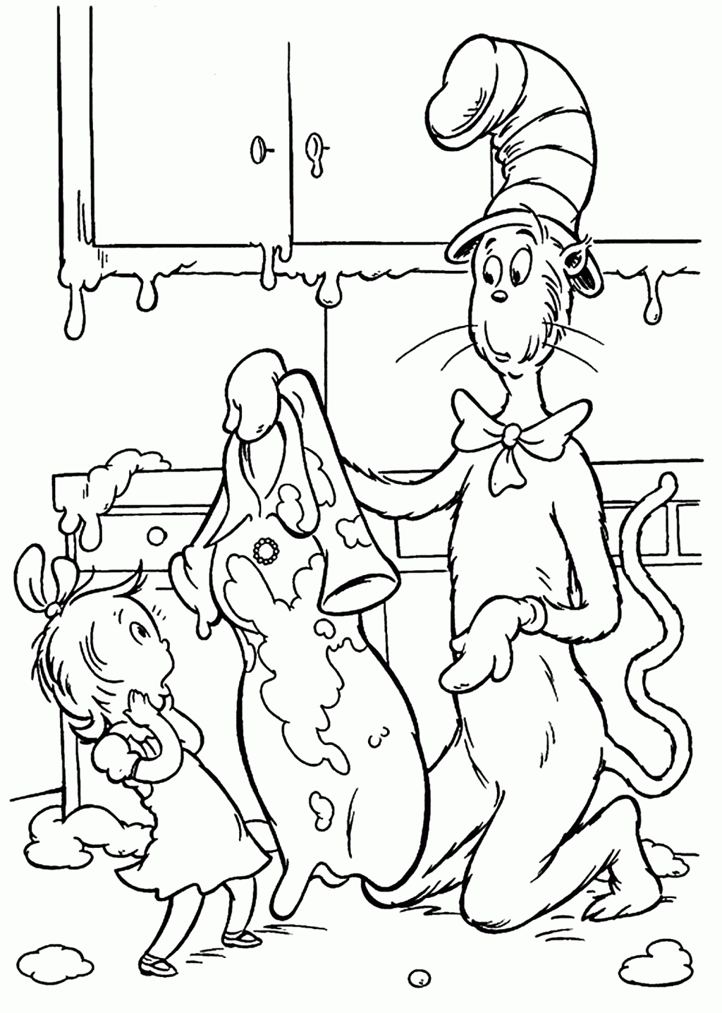 Cat In The Hat Coloring Page Coloring Pages Cat In The Hat Coloringok 