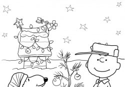 Charlie Brown Christmas Coloring Pages Charlie Brown Christmas Coloring Page Free Printable Coloring Pages
