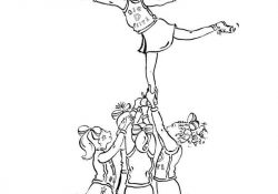 Cheerleading Coloring Pages Cheerleading Coloring Pages Printable Coloring Sheets