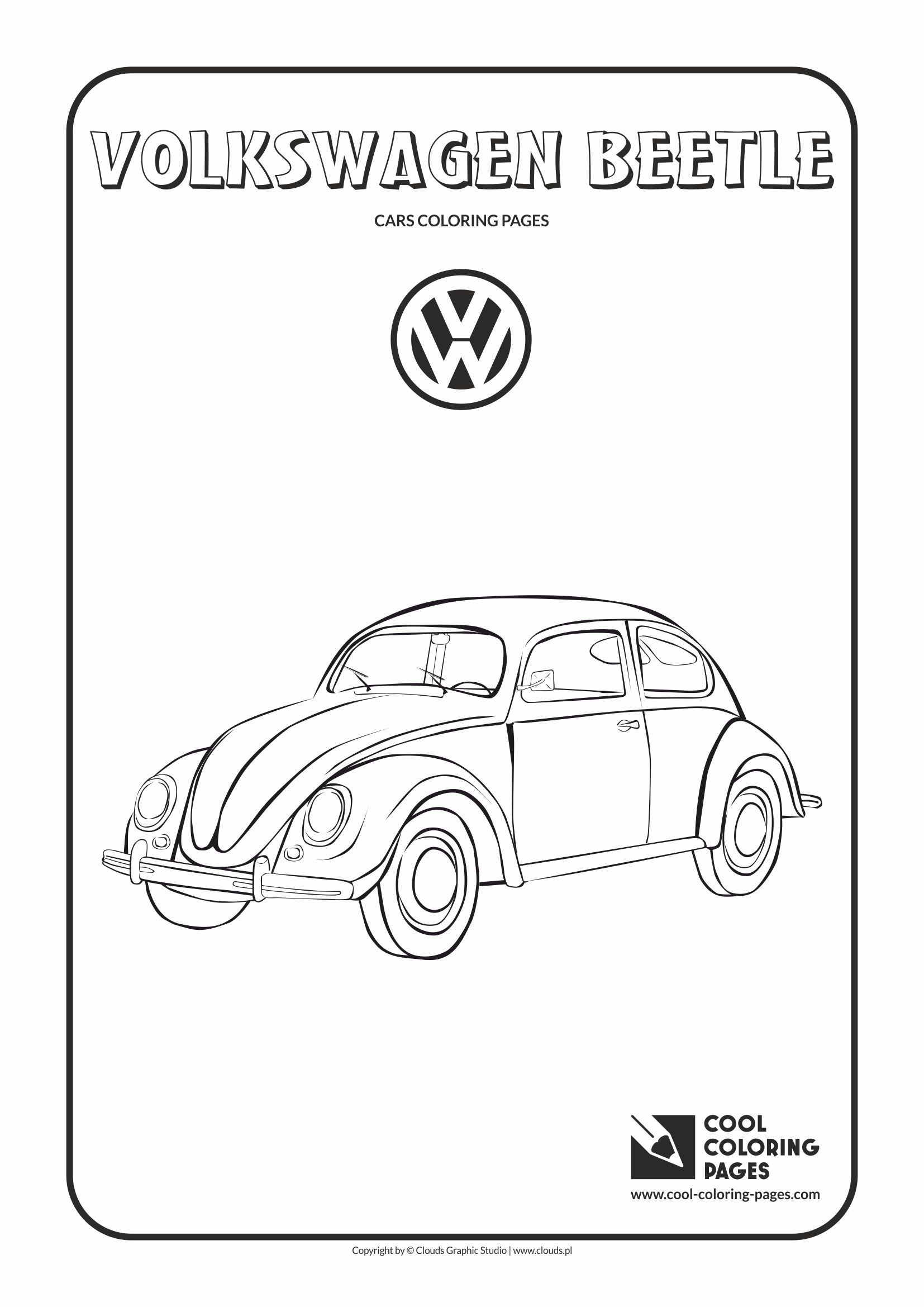 Cool Coloring Pages Cool Coloring Pages Volkswagen Beetle Coloring Page