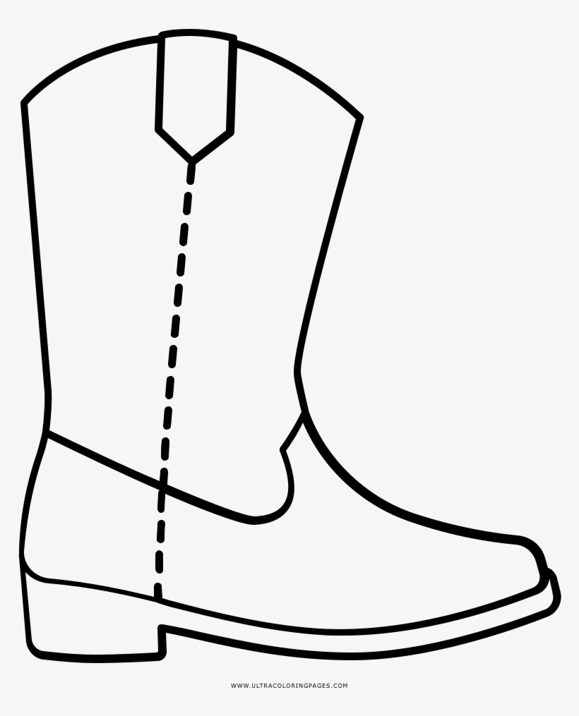 Brilliant Picture of Cowboy Boot Coloring Page - birijus.com