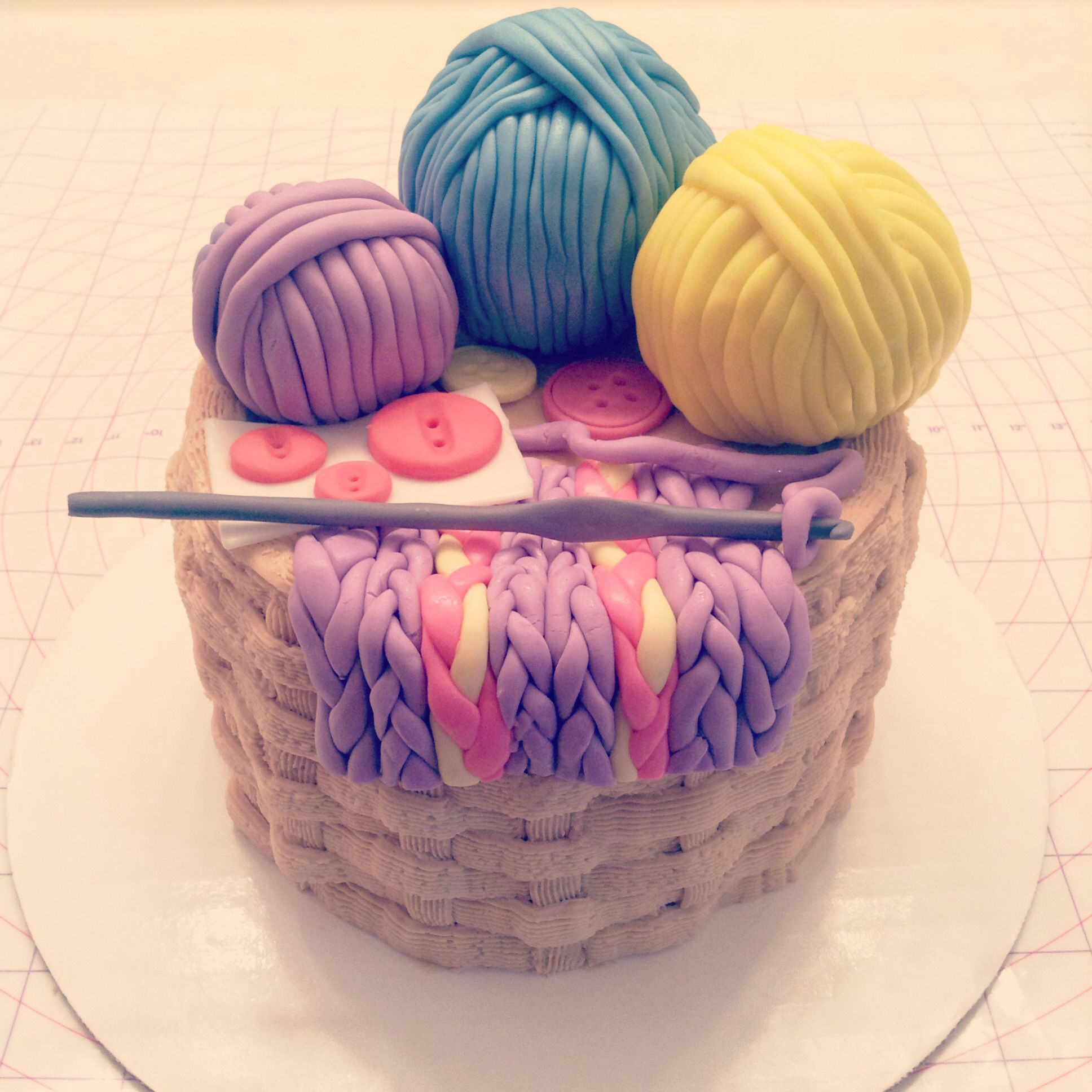 Crochet Birthday Cake Crochet Themed Cake My Sweet Life Pinterest Cake Themed Cakes