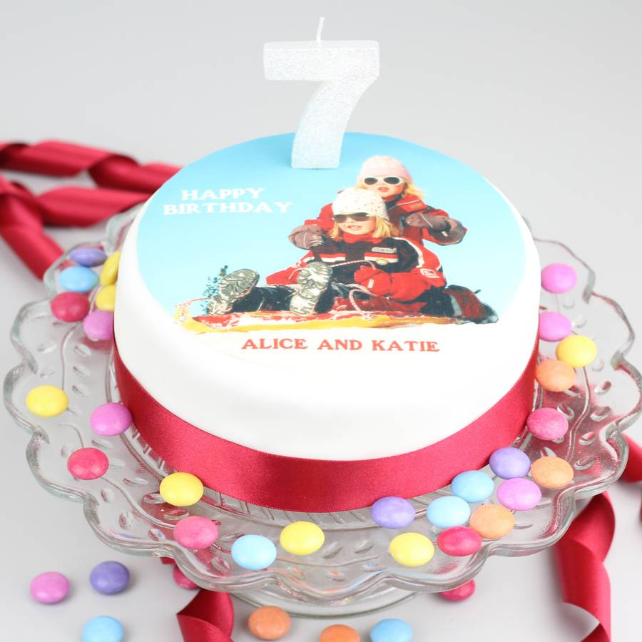 Customized Birthday Cakes Personalised Photo Topper Birthday Cake Decoration Kit Clever