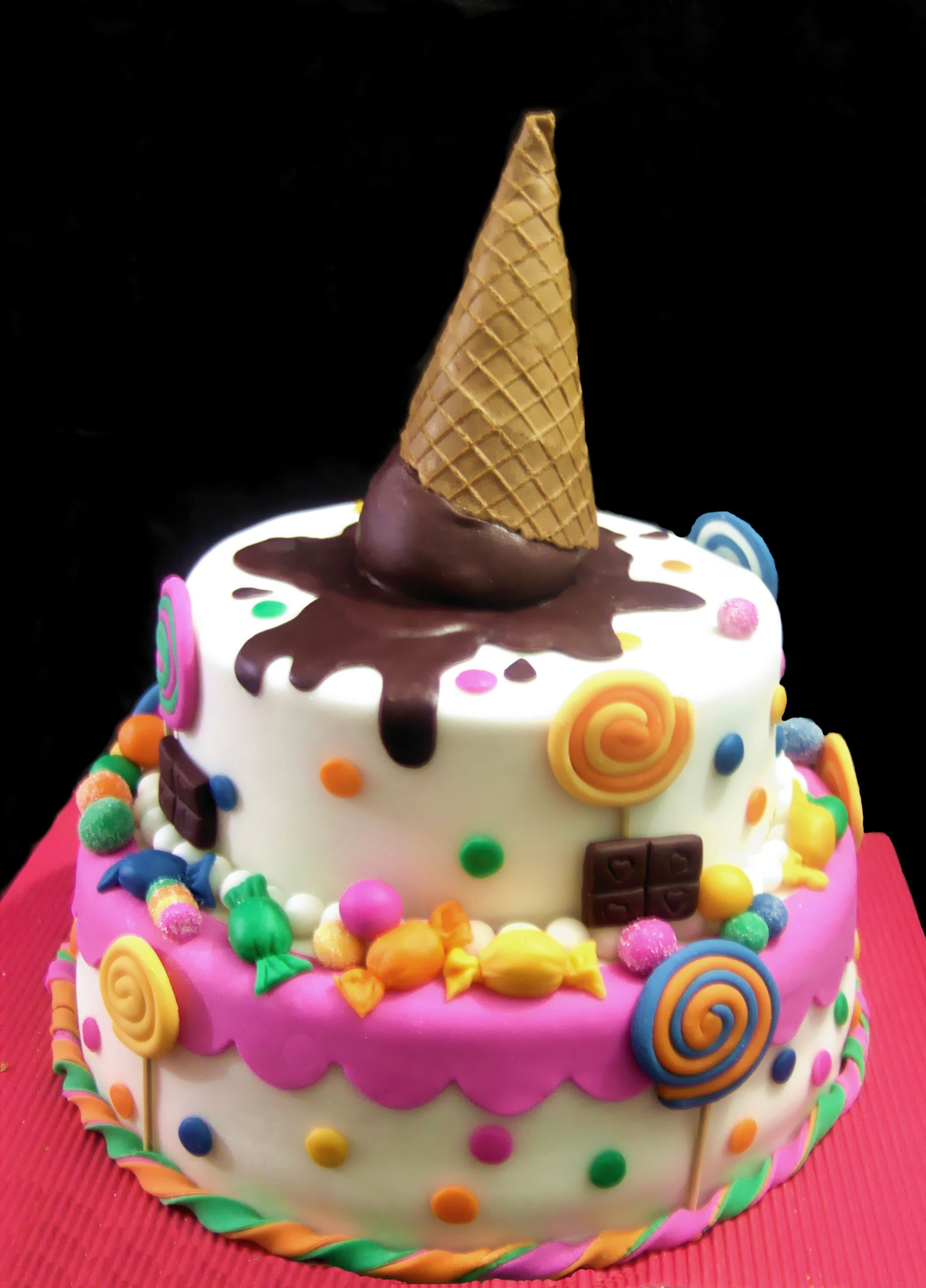 Cute Birthday Cakes For Girl Super Cute For A Little Girls Cake Cakes Cake Birthday Cake