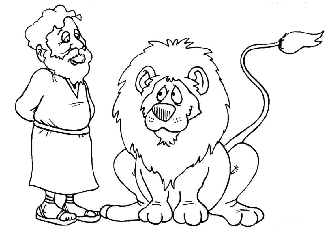 Daniel And The Lions Den Coloring Page Daniel Lions Den Coloring Page ...