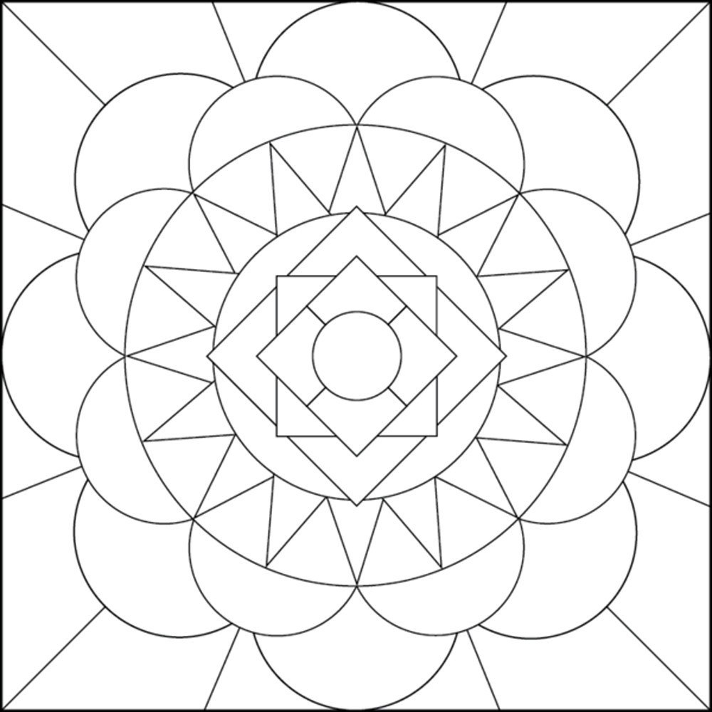 Design Coloring Pages Simple Geometric Designs Coloring Pages Printable ...