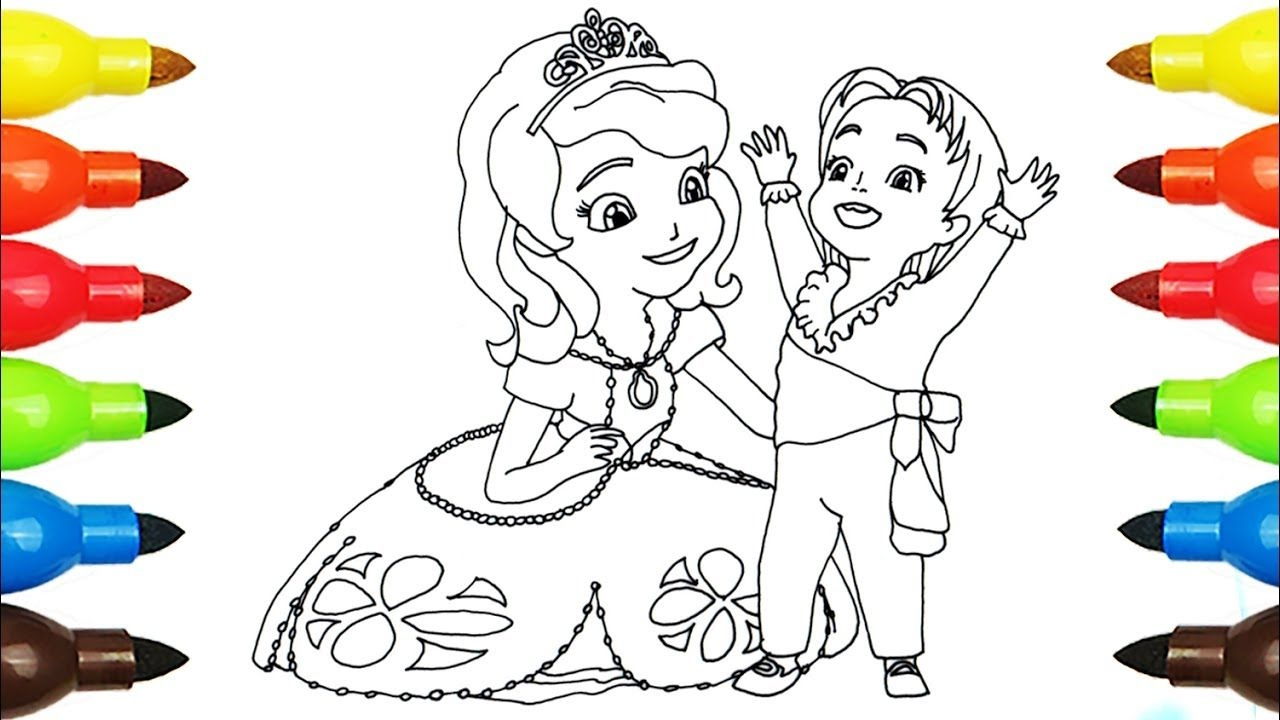Disney Junior Coloring Pages Sofia The First Princess Sofia Coloring Page L Disney Junior ...