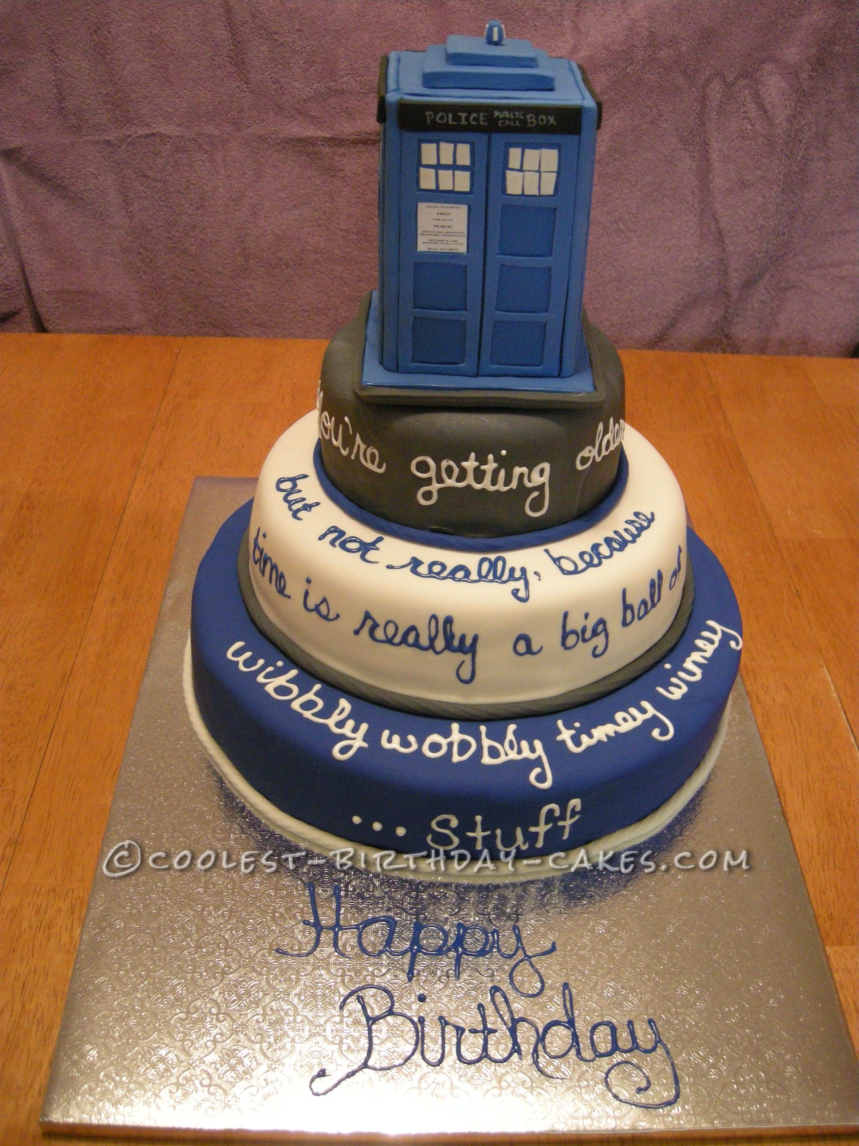Dr Who Birthday Cake Cool Doctor Who Tardis Cake I 3 3 The Doctor Pinterest