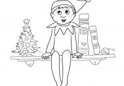 Elf On The Shelf Coloring Pages Elf On The Shelf Coloring Pages Free Coloring Pages