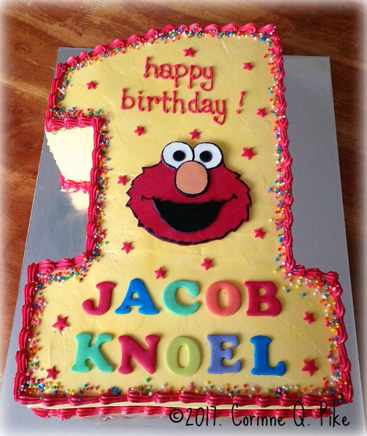Elmo Birthday Cakes Elmo Themed 1st Birthday Cake Pikecorinne Flickr ...
