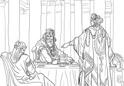 Esther Coloring Pages Esther Accusing Haman Coloring Page Free Printable Coloring Pages