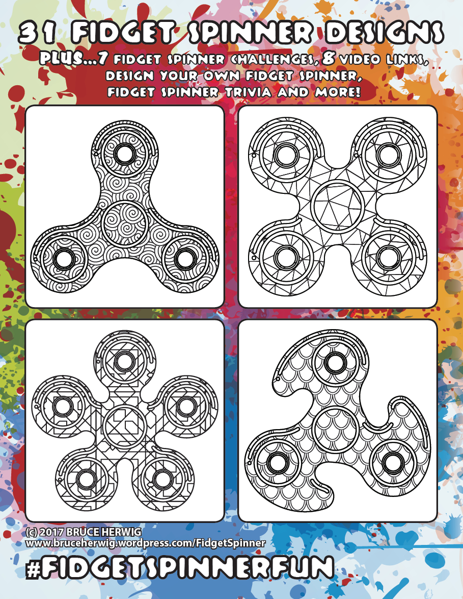 Fidget Spinner Coloring Pages Fidget Spinner Coloring Book Bruce Herwig