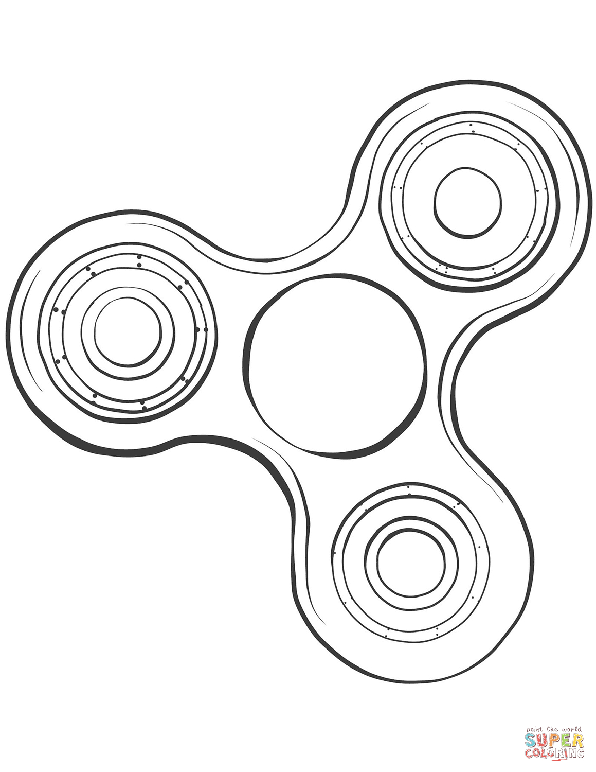 Fidget Spinner Coloring Pages Fidget Spinner Coloring Page Free ...