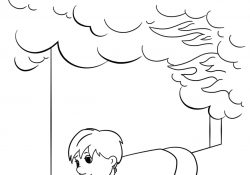 Fire Safety Coloring Pages Crawl Low Under Smoke Coloring Page Free Printable Coloring Pages