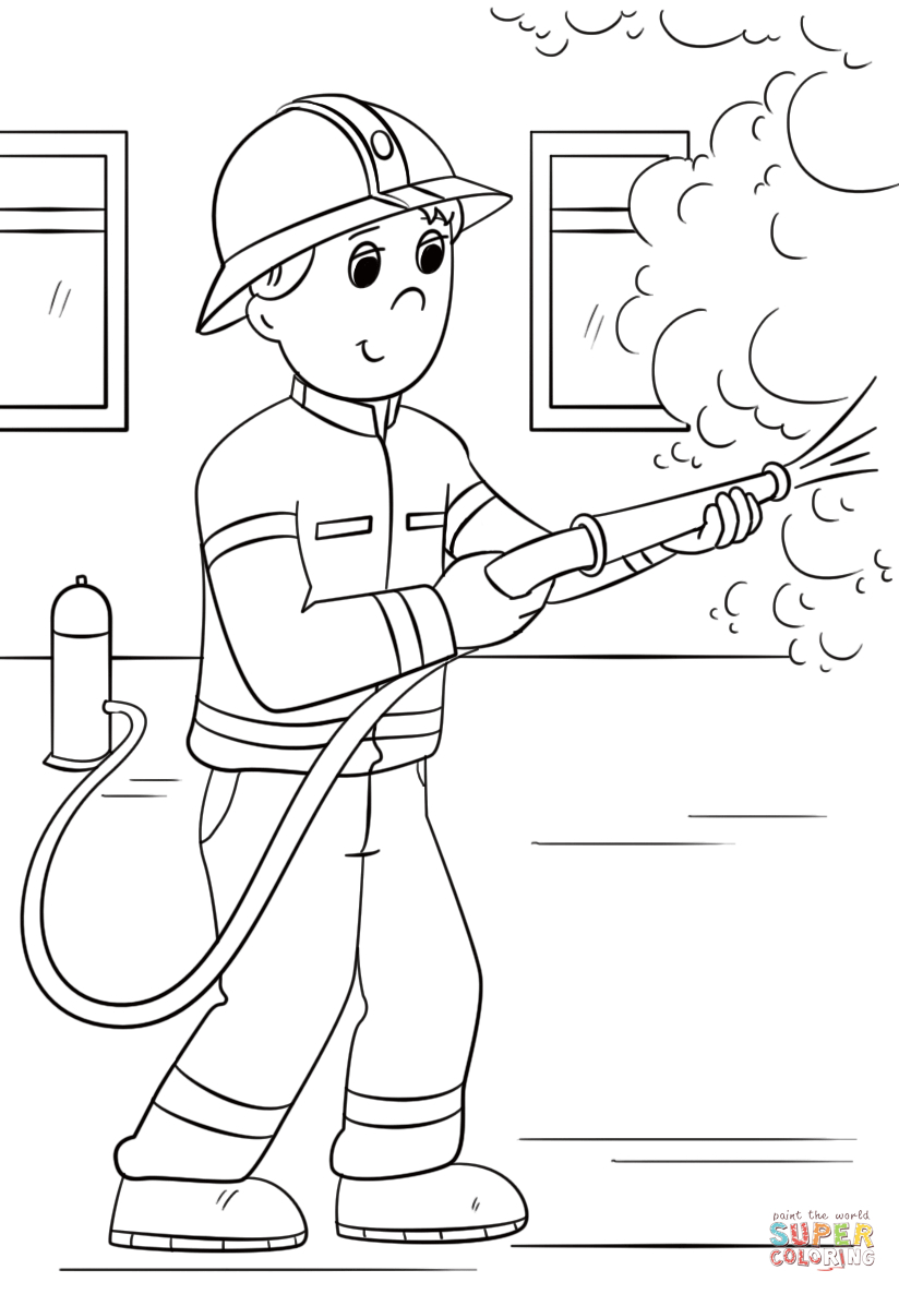 23+ Great Picture of Firefighter Coloring Pages - birijus.com