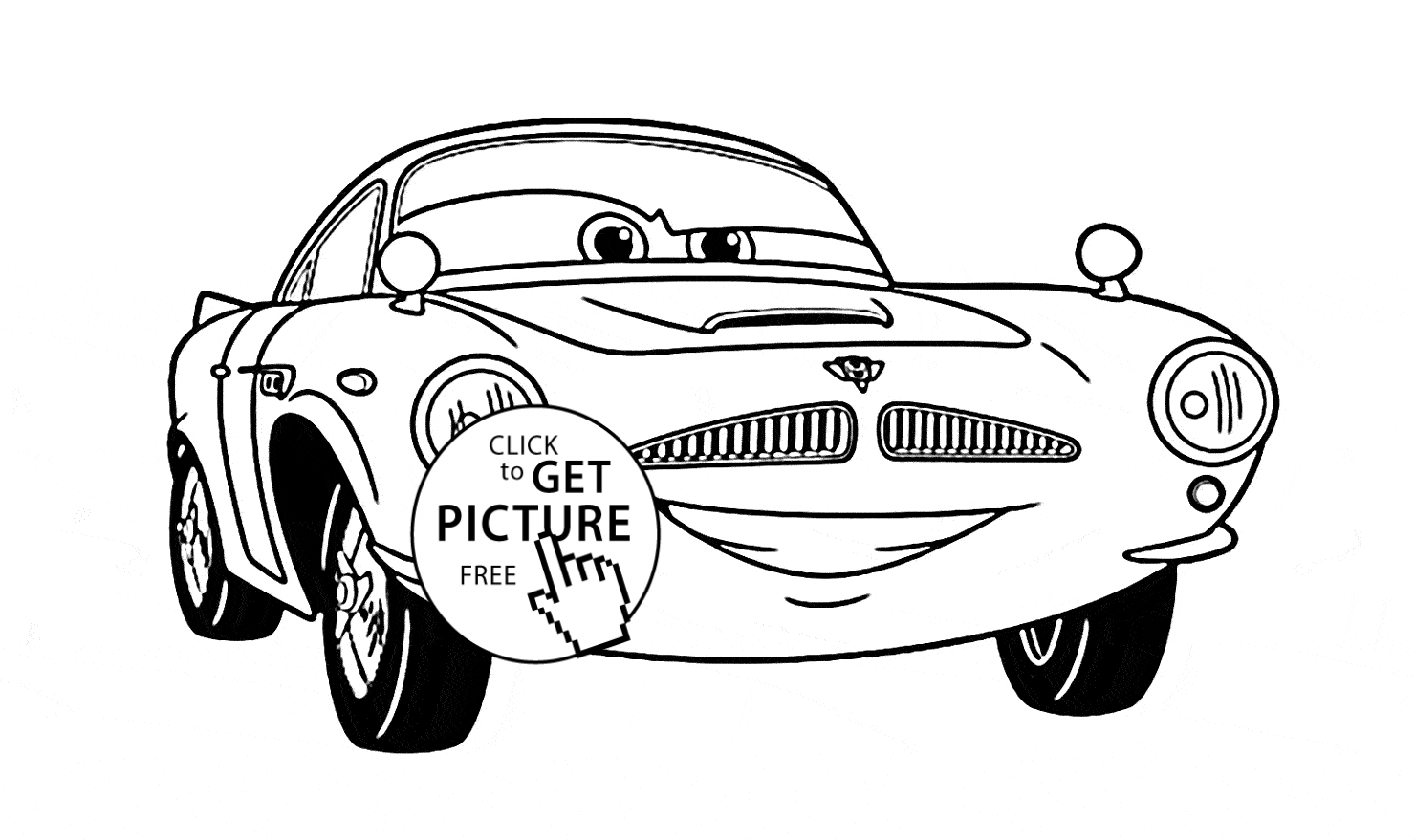 Free Car Coloring Pages Free Printable Disney Cars Coloring Pages Finn ...